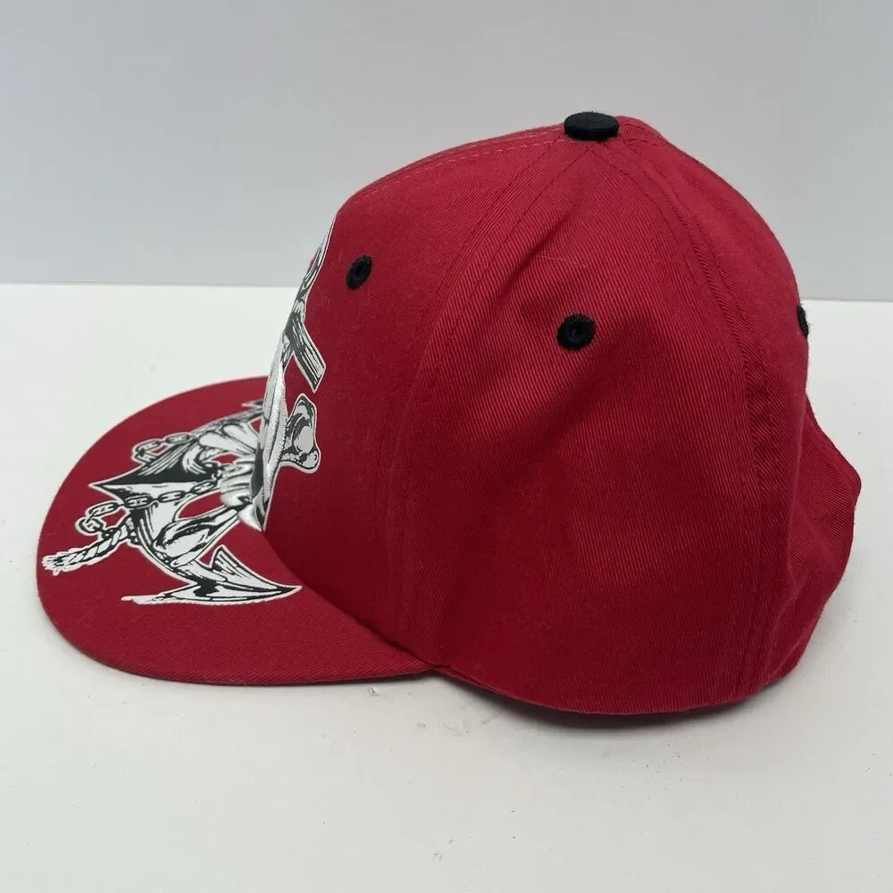 Disney Parks Hat Dead Men Tell No Tales Red Embroidered Snapback Youth Size